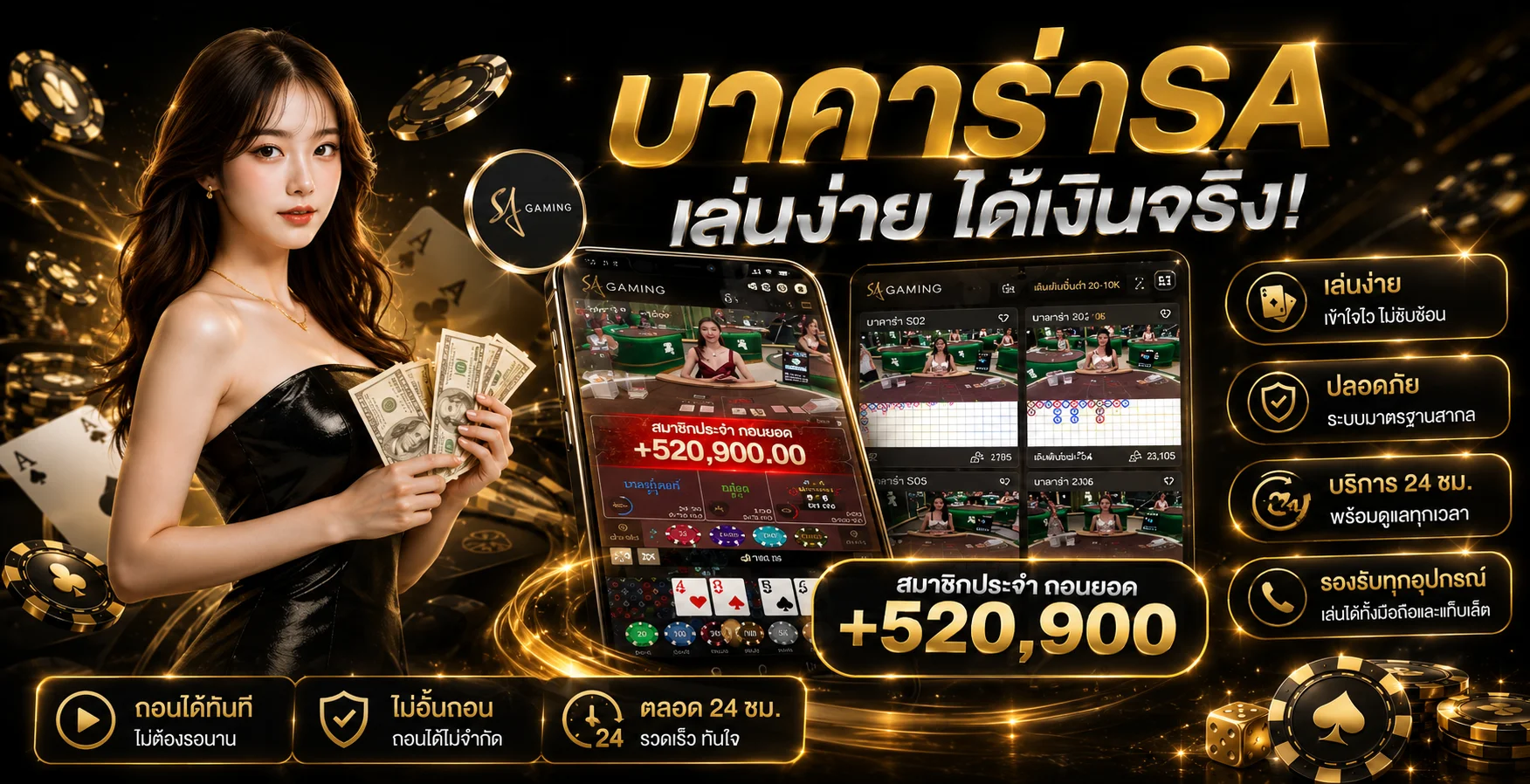 หน้ารวมคาสิโนออนไลน์ บาคาร่าสด LEOBET Casino ที่ LEO911